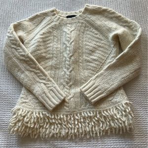 Banana republic fisherman sweater with a twist! size small